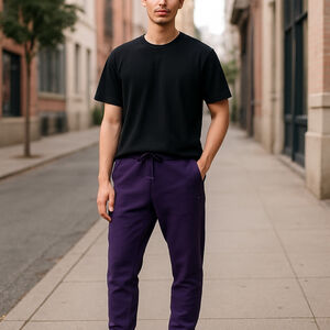 Men's RBX Activewear Jogger Pants Size L Purple